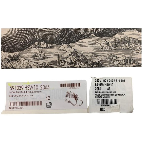 Gucci Women's Gucci Brown GG Wool Fur Ankle Boots Booties Beige & Brown DM54 - Picture 8 of 9